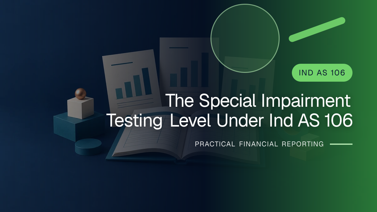 Original finance artwork for The Special Impairment-testing Level under Ind AS 106
