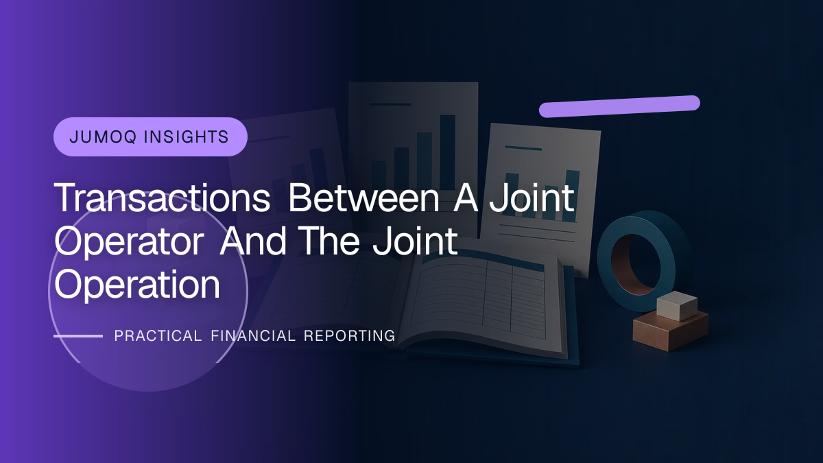 Original finance artwork for Transactions between a Joint Operator and the Joint Operation