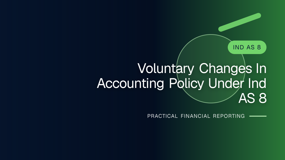 Professional financial reporting illustration for Voluntary Changes in Accounting Policy under Ind AS 8