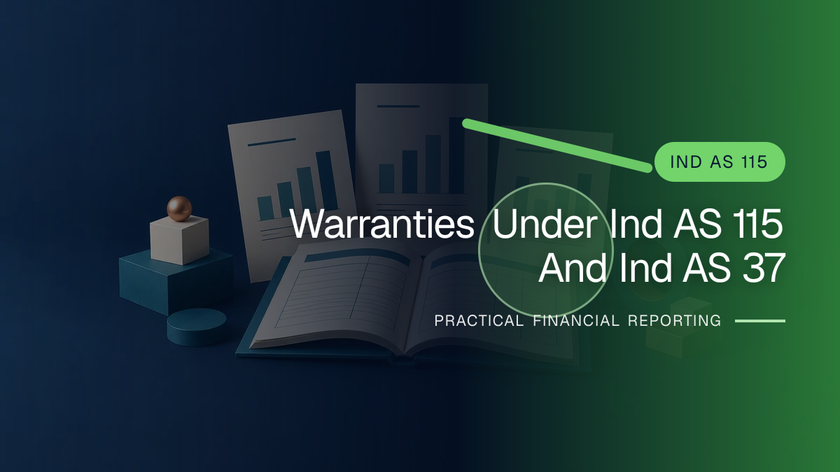 Original finance artwork for Warranties under Ind AS 115 and Ind AS 37