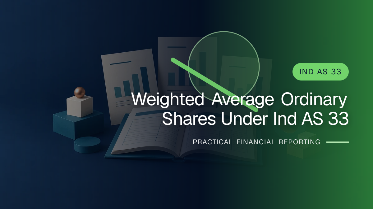 Original finance artwork for Weighted-average Ordinary Shares under Ind AS 33