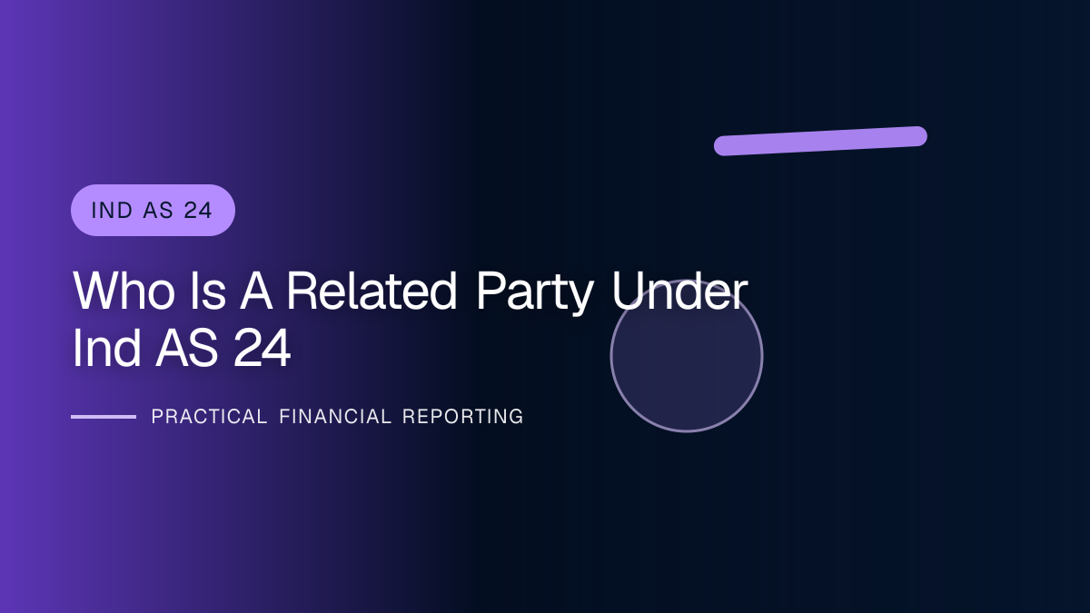Professional financial reporting illustration for Who Is a Related Party under Ind AS 24?